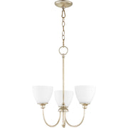 Quorum Celeste 6109-3-60 Chandelier - Aged Silver Leaf
