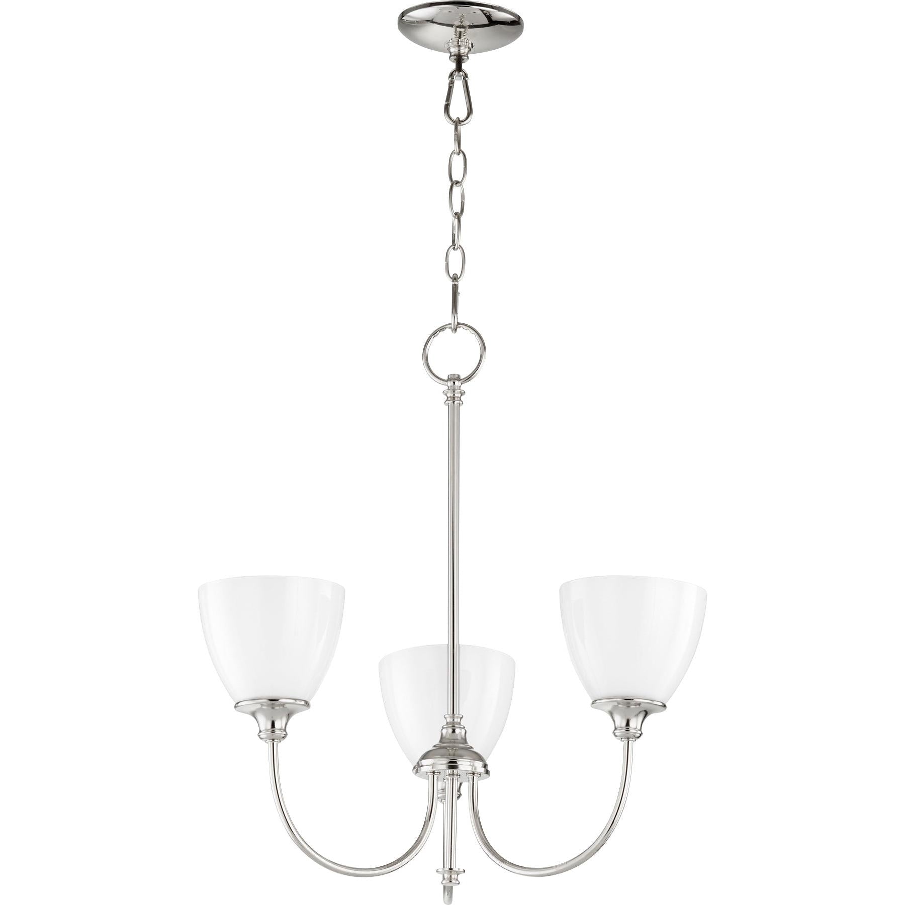 Quorum Celeste 6109-3-62 Chandelier - Polished Nickel