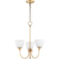 Quorum Celeste 6109-3-80 Chandelier - Aged Brass