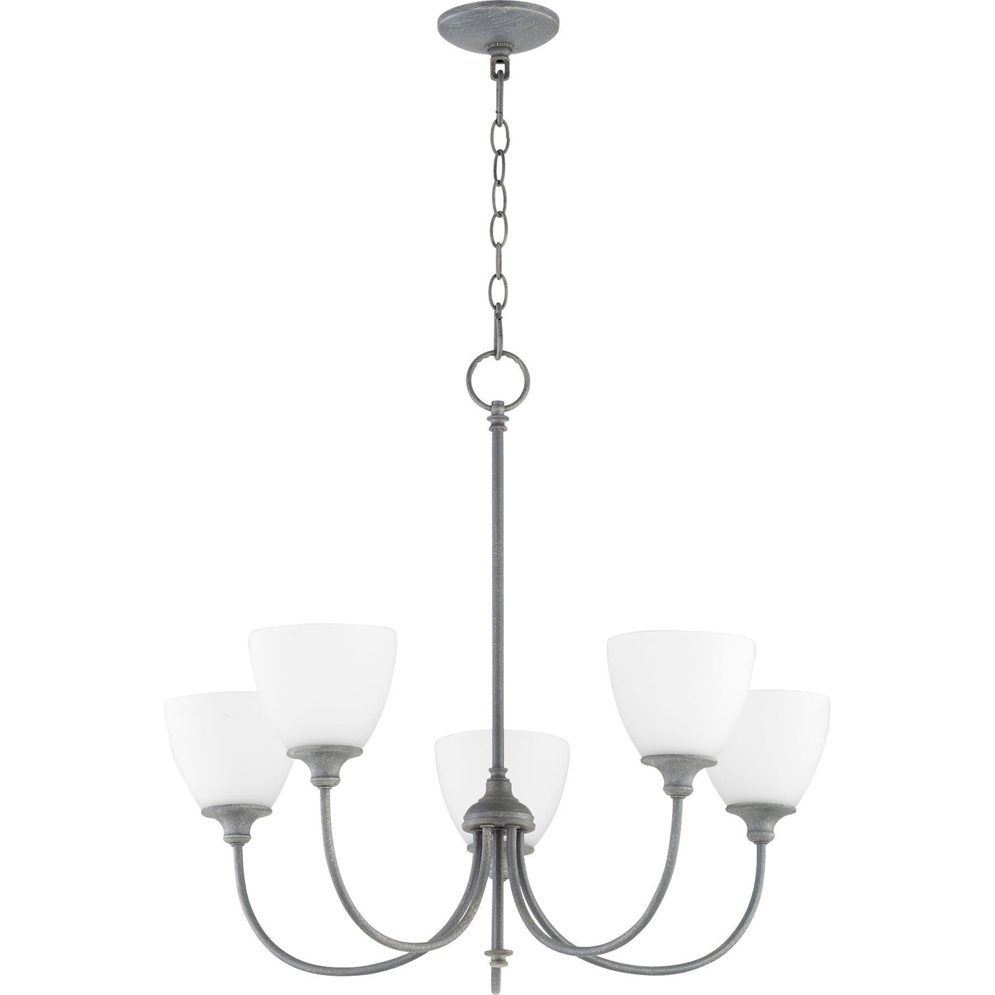 Quorum Celeste 6109-5-17 Chandelier - Zinc