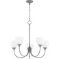 Quorum Celeste 6109-5-17 Chandelier - Zinc