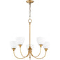 Quorum Celeste 6109-5-80 Chandelier - Aged Brass