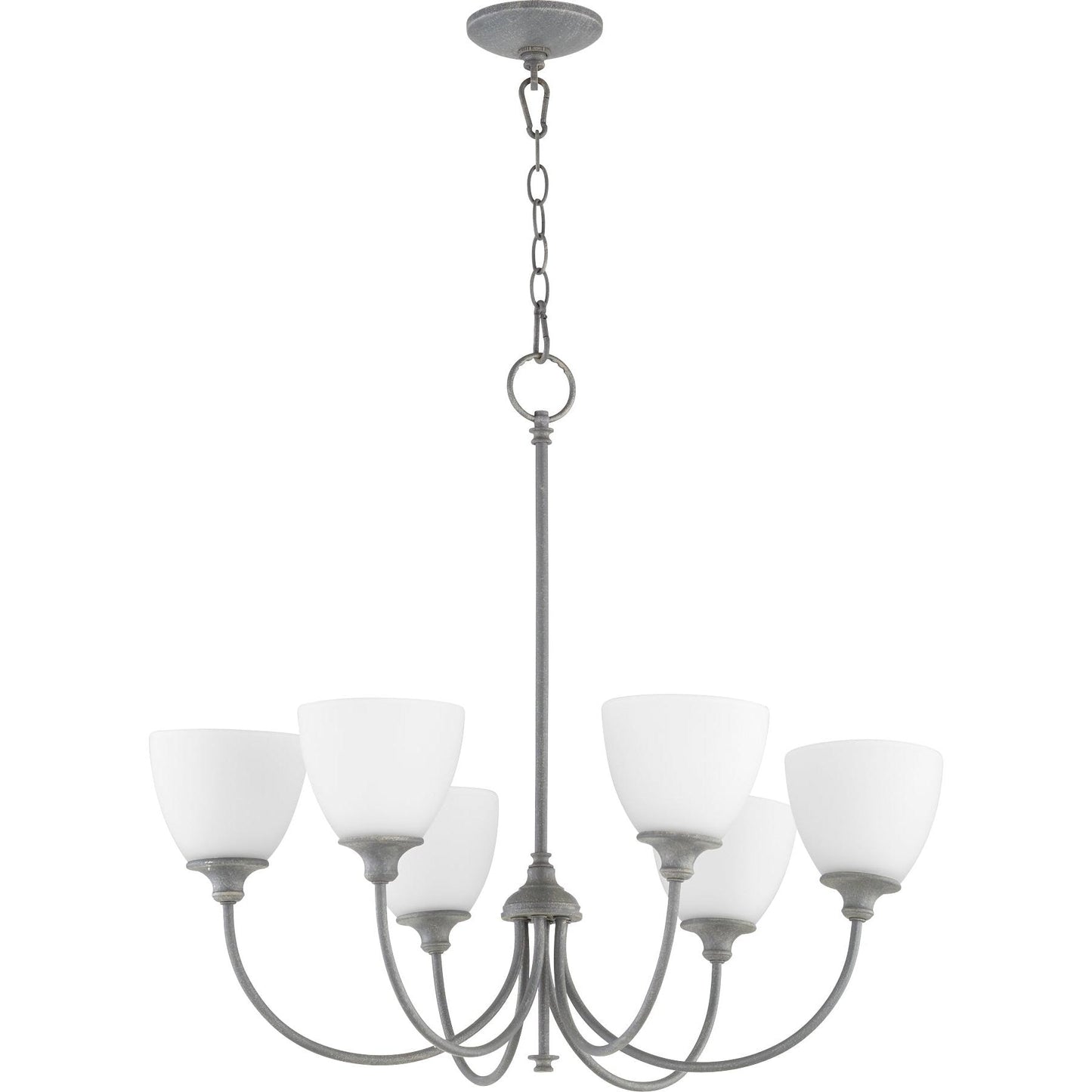 Quorum Celeste 6109-6-17 Chandelier - Zinc