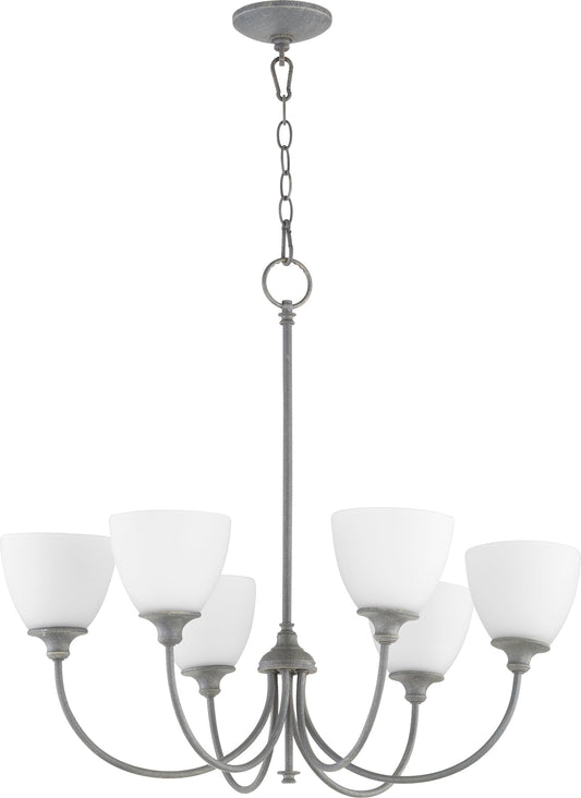 Quorum Celeste 6109-6-17 Chandelier - Zinc