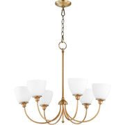 Quorum Celeste 6109-6-80 Chandelier - Aged Brass