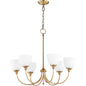 Quorum Celeste 6109-6-80 Chandelier - Aged Brass