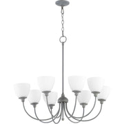 Quorum Celeste 6109-8-17 Chandelier - Zinc
