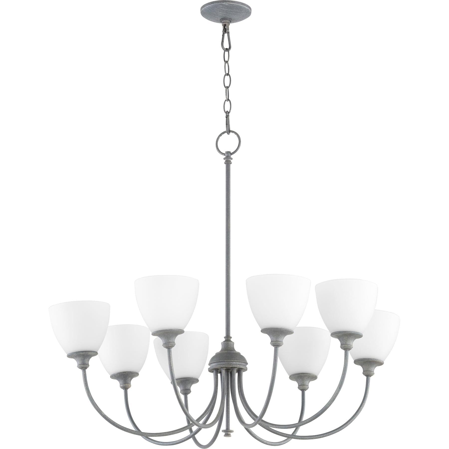 Quorum Celeste 6109-8-17 Chandelier - Zinc