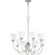 Quorum Celeste 6109-8-62 Chandelier - Polished Nickel