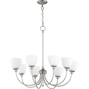 Quorum Celeste 6109-8-65 Chandelier - Satin Nickel
