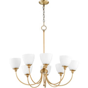 Quorum Celeste 6109-8-80 Chandelier - Aged Brass
