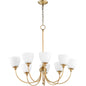Quorum Celeste 6109-8-80 Chandelier - Aged Brass