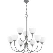 Quorum Celeste 6109-9-17 Chandelier - Zinc