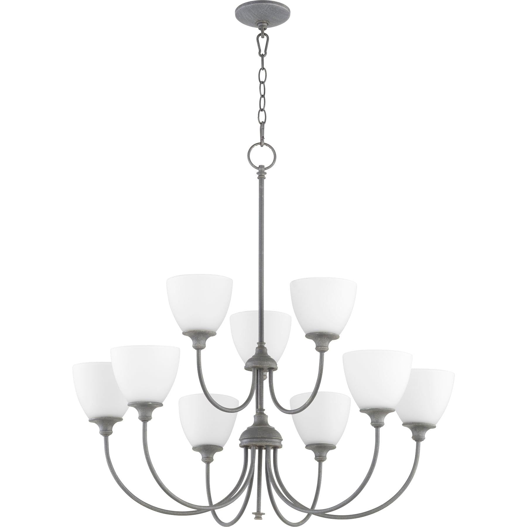 Quorum Celeste 6109-9-17 Chandelier - Zinc