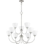 Quorum Celeste 6109-9-62 Chandelier - Polished Nickel