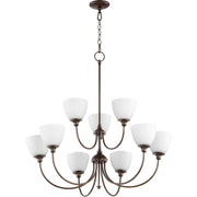 Quorum Celeste 6109-9-86 Chandelier - Oiled Bronze
