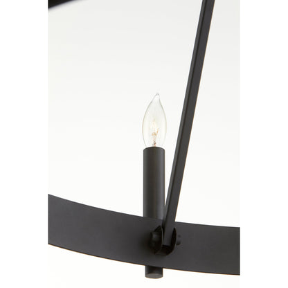 Quorum Aura 611-12-69 Chandelier - Textured Black