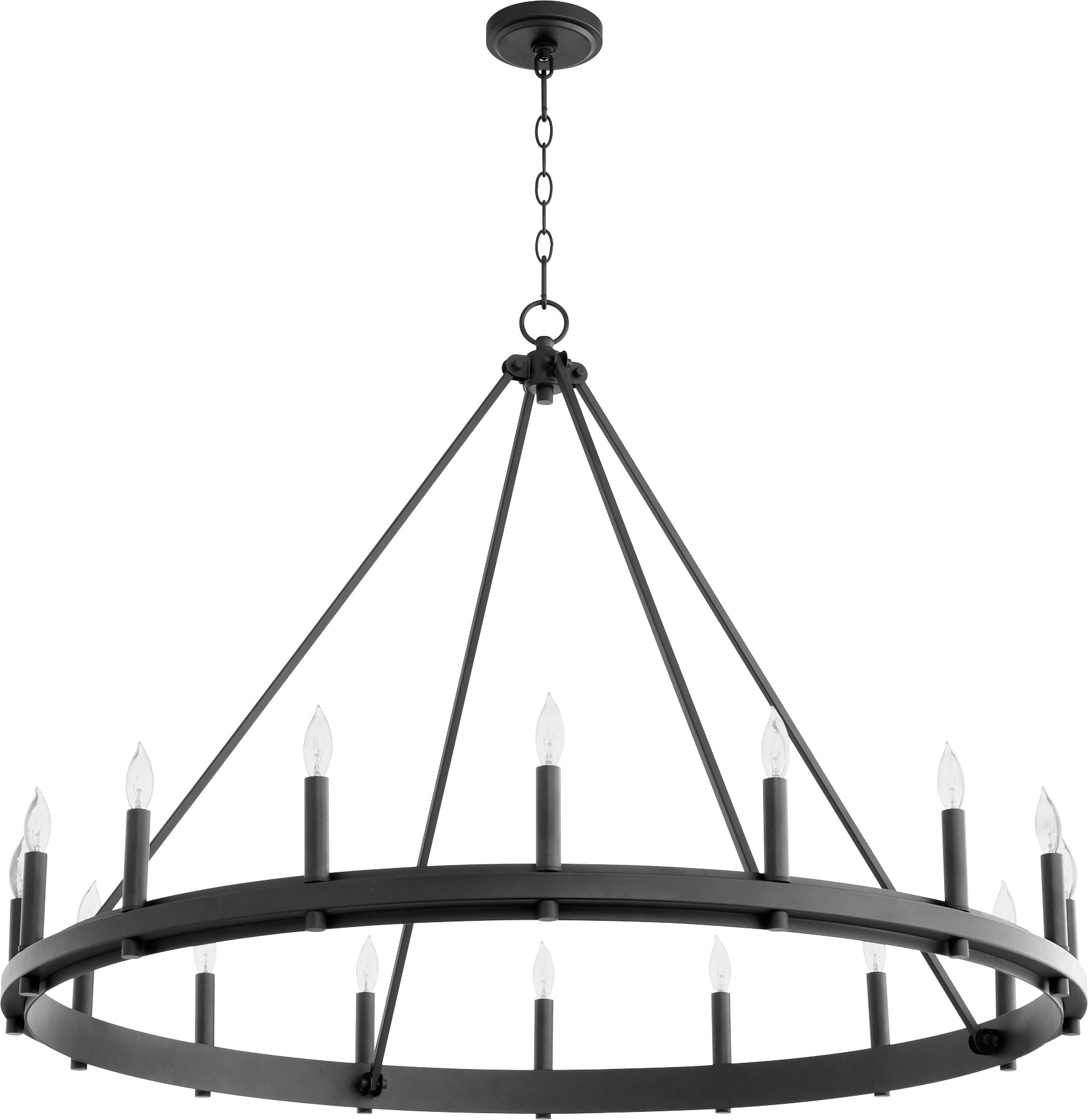 Quorum Aura 611-16-69 Chandelier - Textured Black