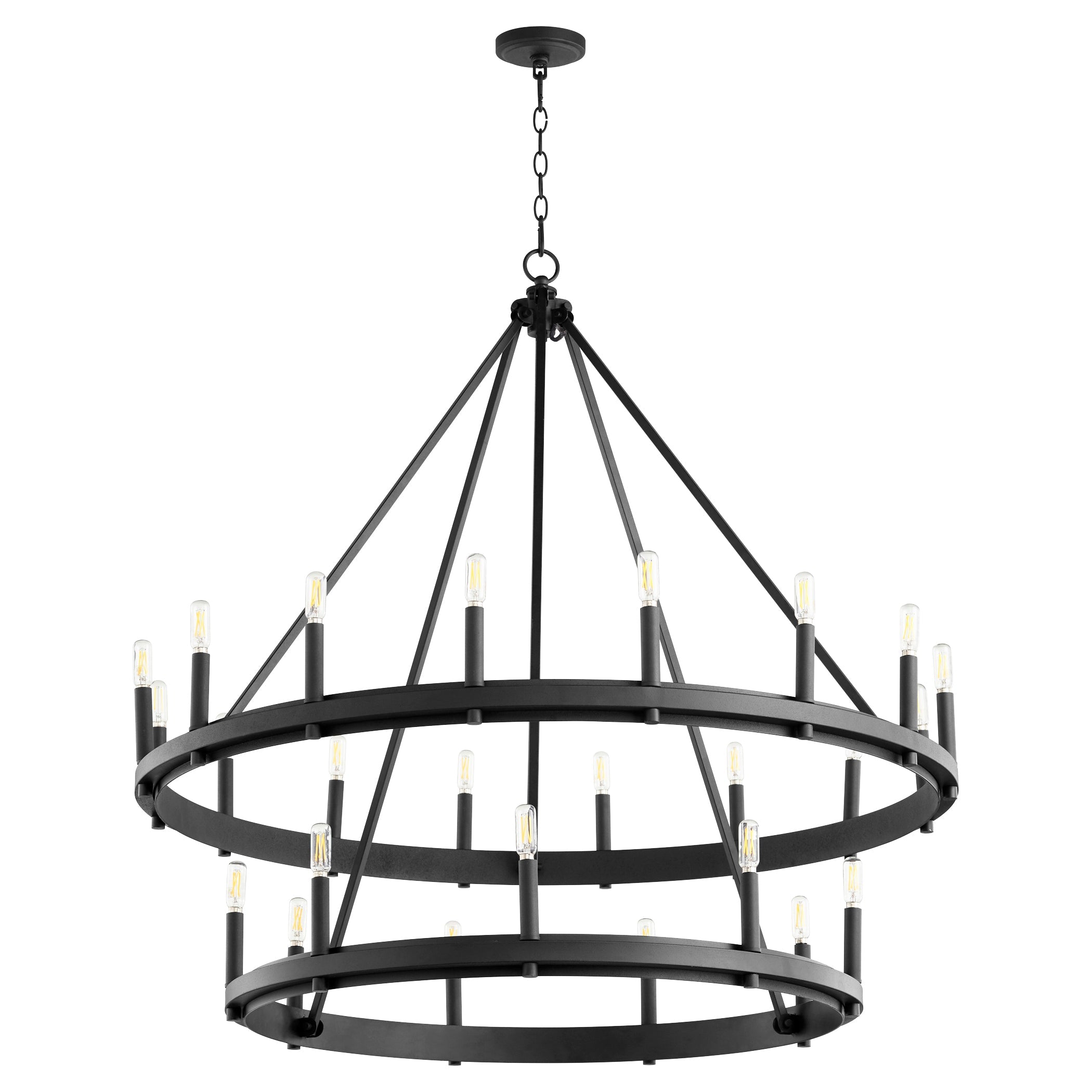 Quorum Aura 611-25-69 Chandelier - Textured Black