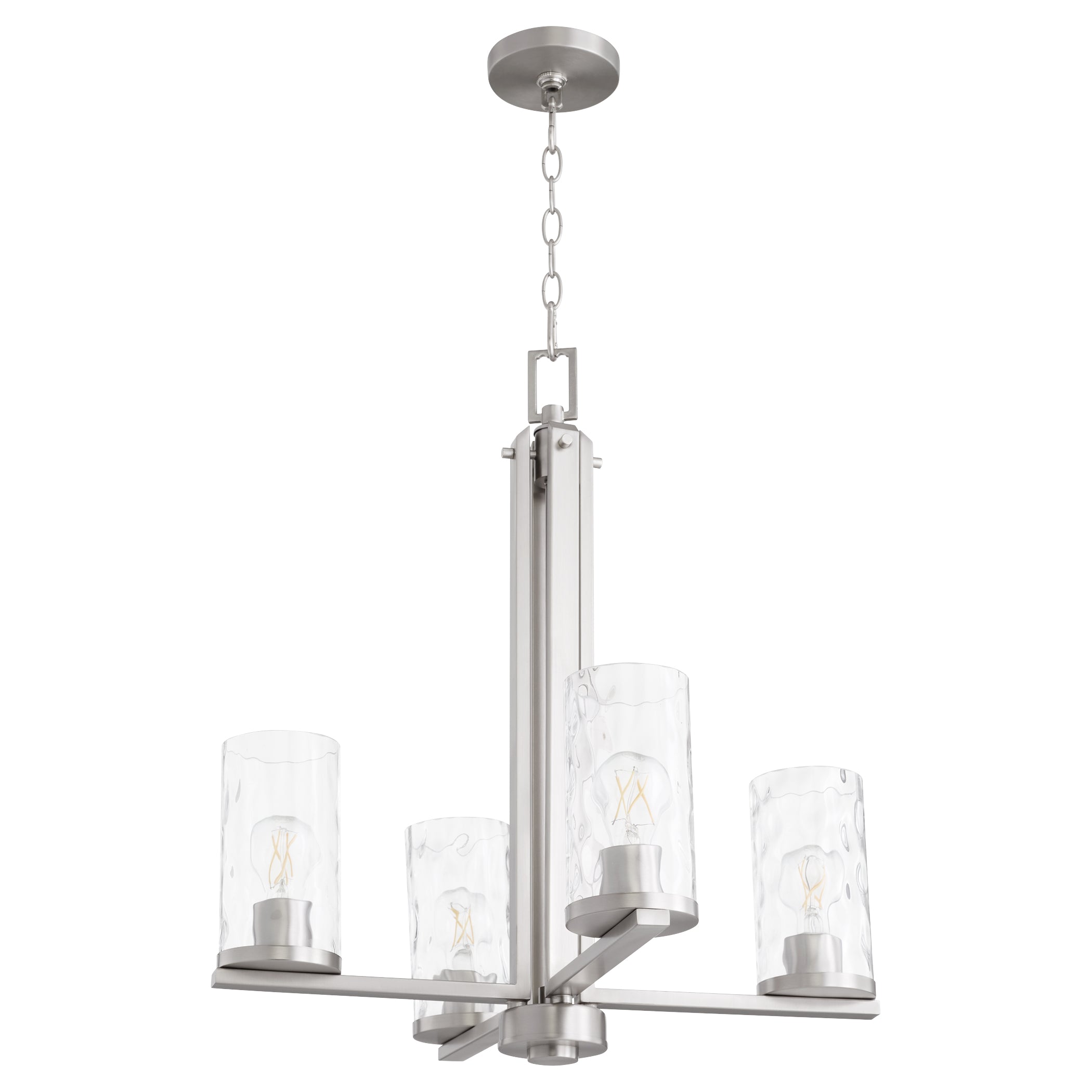 Quorum Steinway 6111-4-65 Chandelier - Satin Nickel