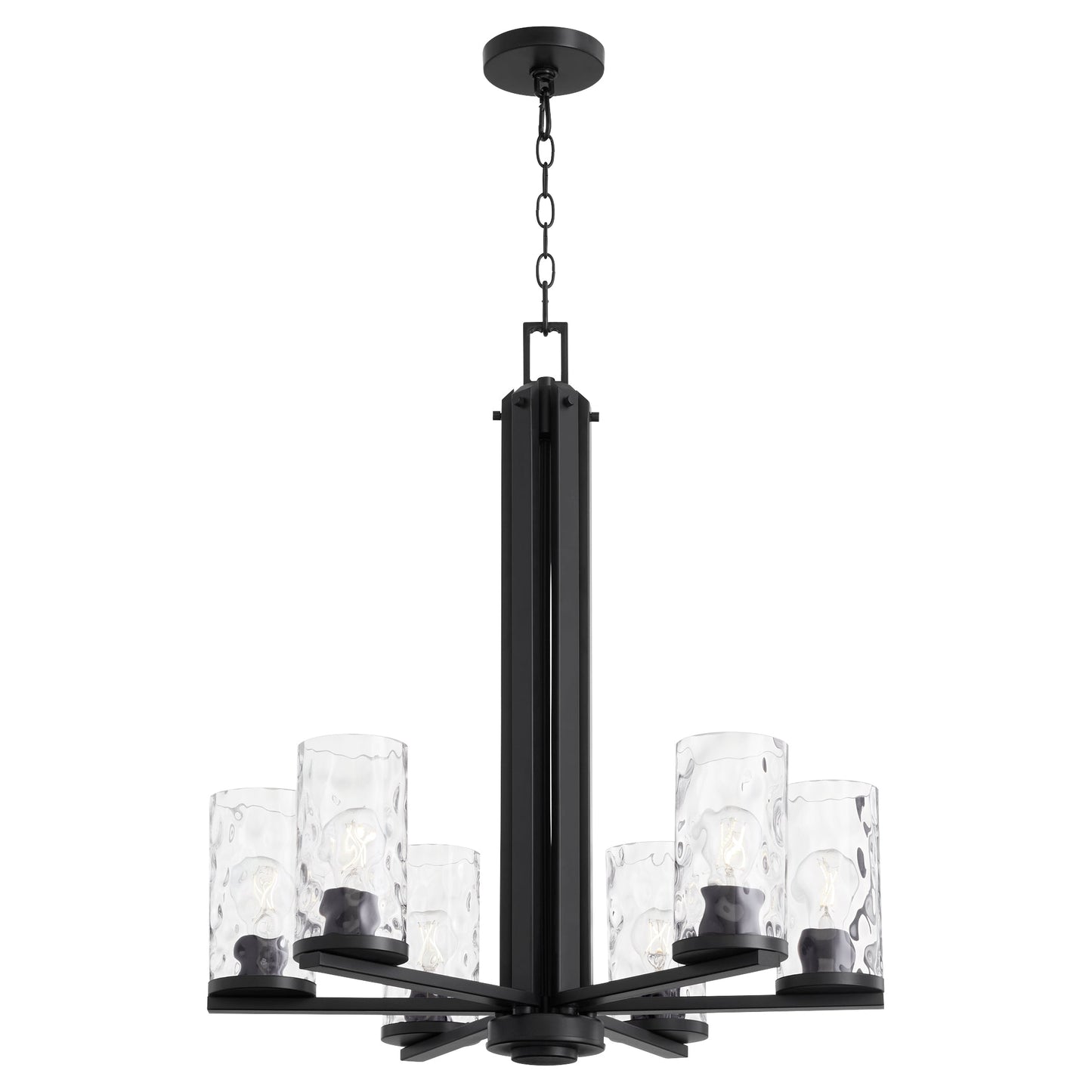 Quorum Steinway 6111-6-59 Chandelier - Matte Black