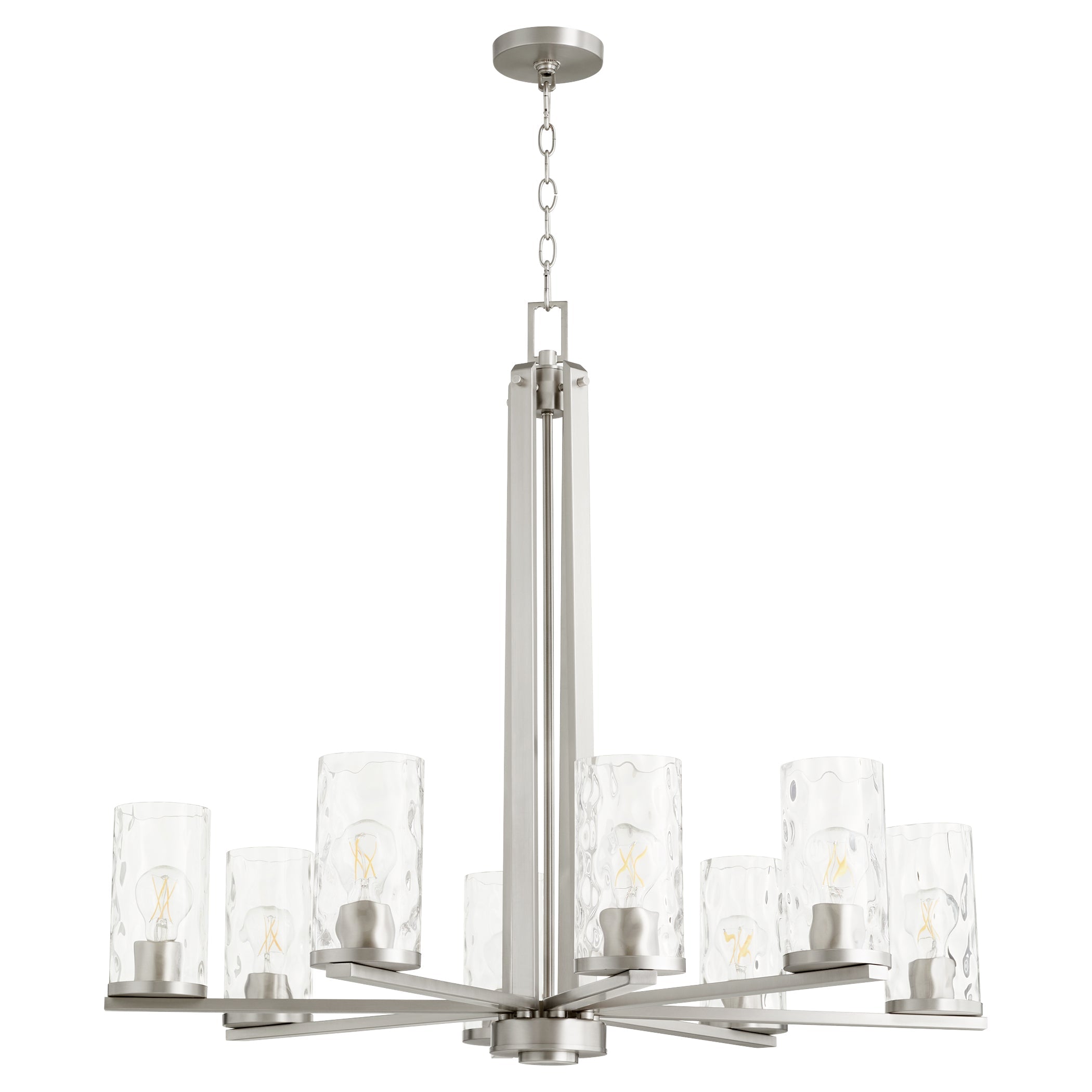 Quorum Steinway 6111-8-65 Chandelier - Satin Nickel