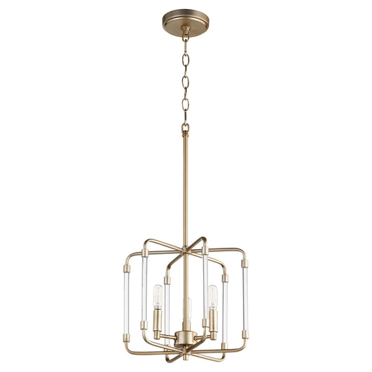 Quorum Optic 6114-3-80 Pendant - Aged Brass