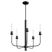 Quorum Sheridan 612-5-59 Chandelier - Matte Black