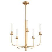 Quorum Sheridan 612-5-80 Chandelier - Aged Brass