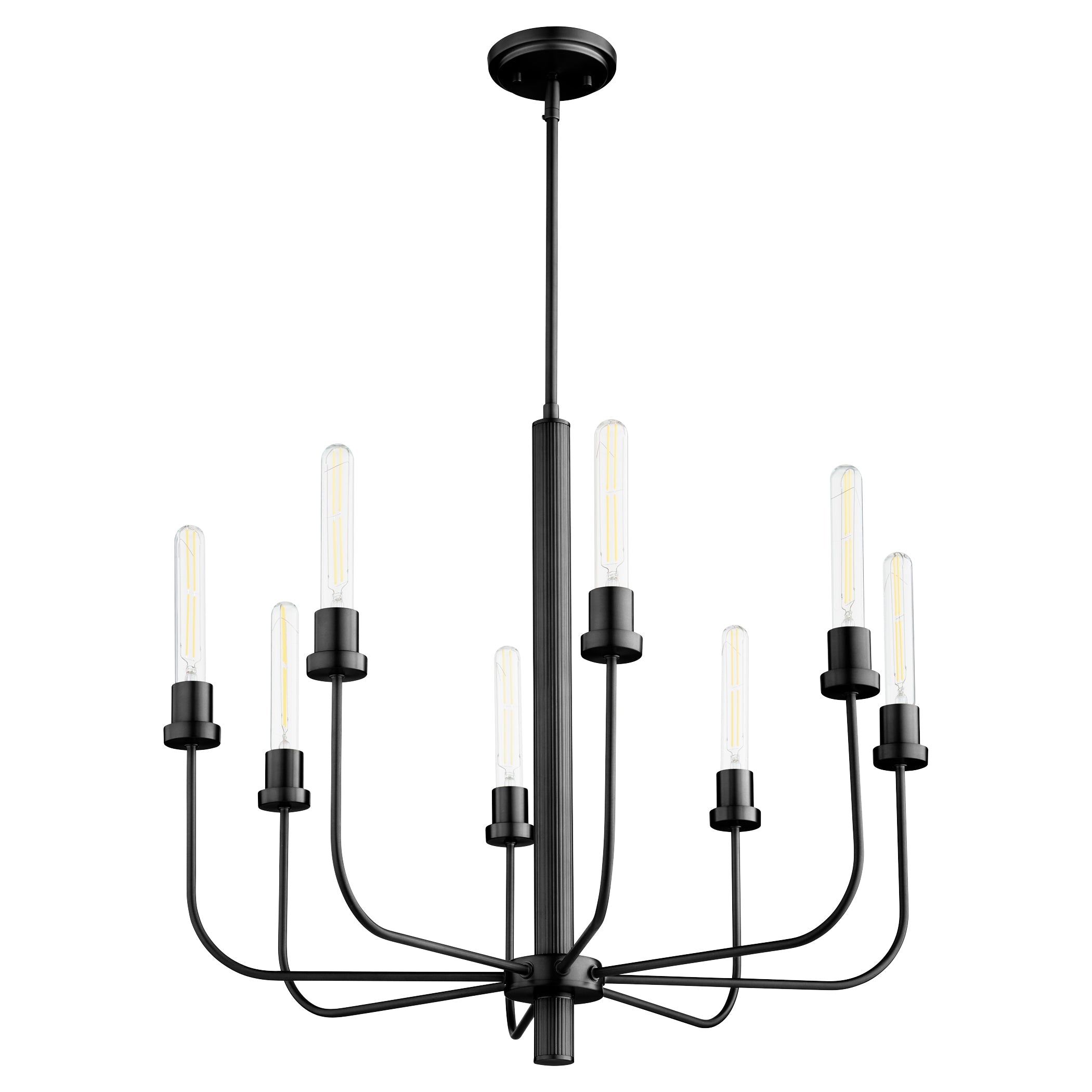 Quorum Sheridan 612-8-59 Chandelier - Matte Black