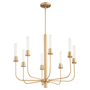 Quorum Sheridan 612-8-80 Chandelier - Aged Brass