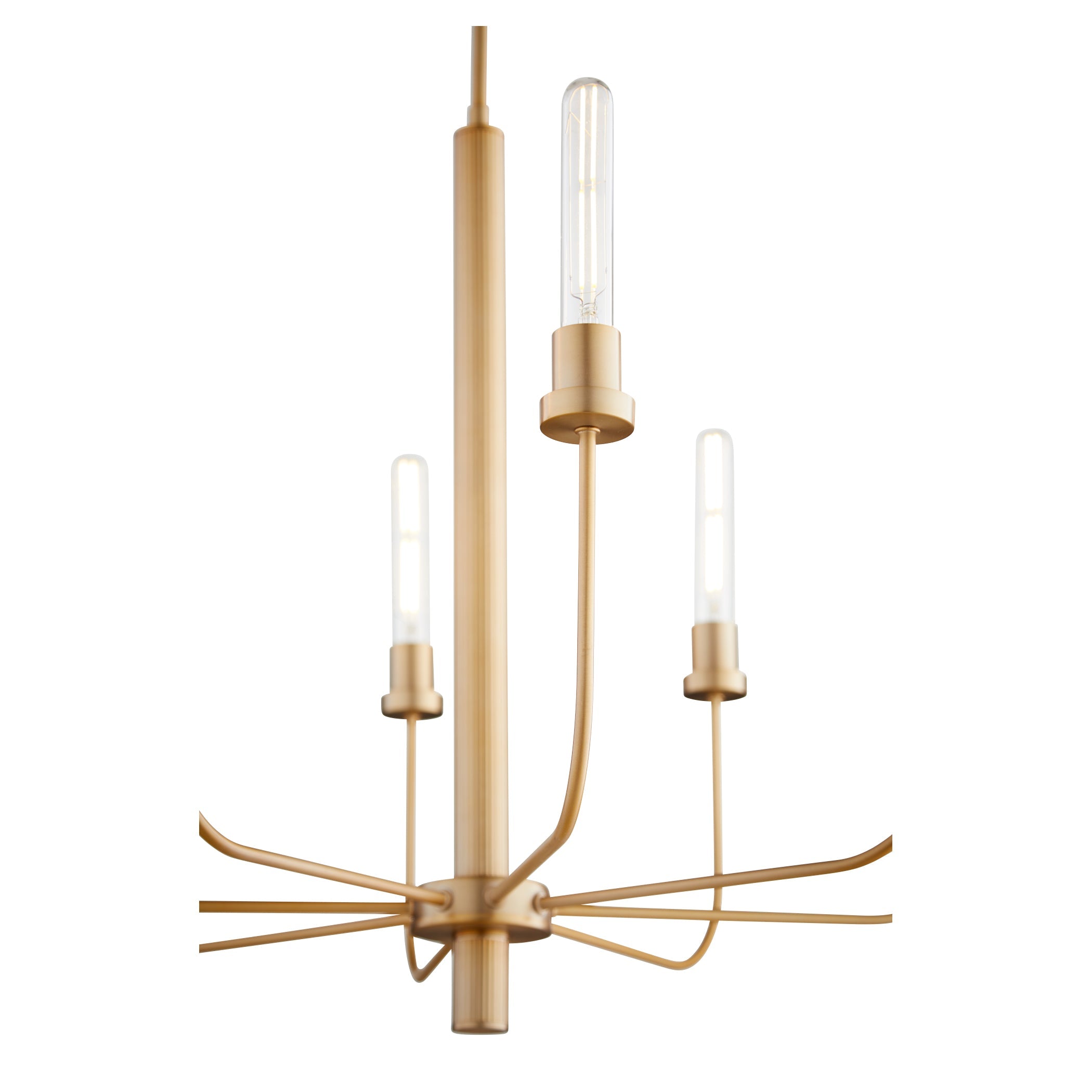 Quorum Sheridan 612-8-80 Chandelier - Aged Brass