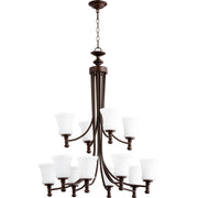 Quorum Rossington 6122-12-86 Chandelier - Oiled Bronze
