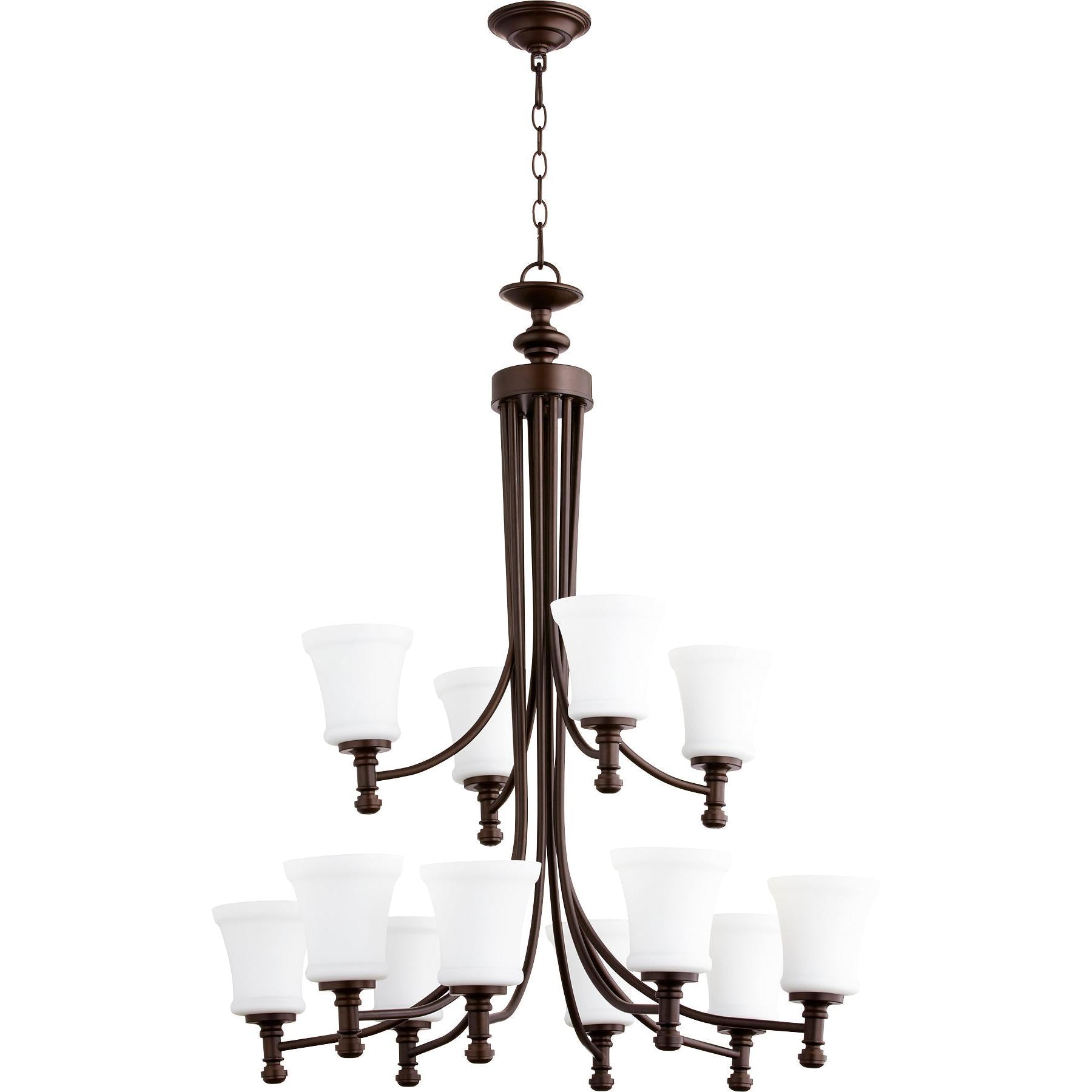 Quorum Rossington 6122-12-86 Chandelier - Oiled Bronze