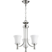 Quorum Rossington 6122-3-62 Chandelier - Polished Nickel