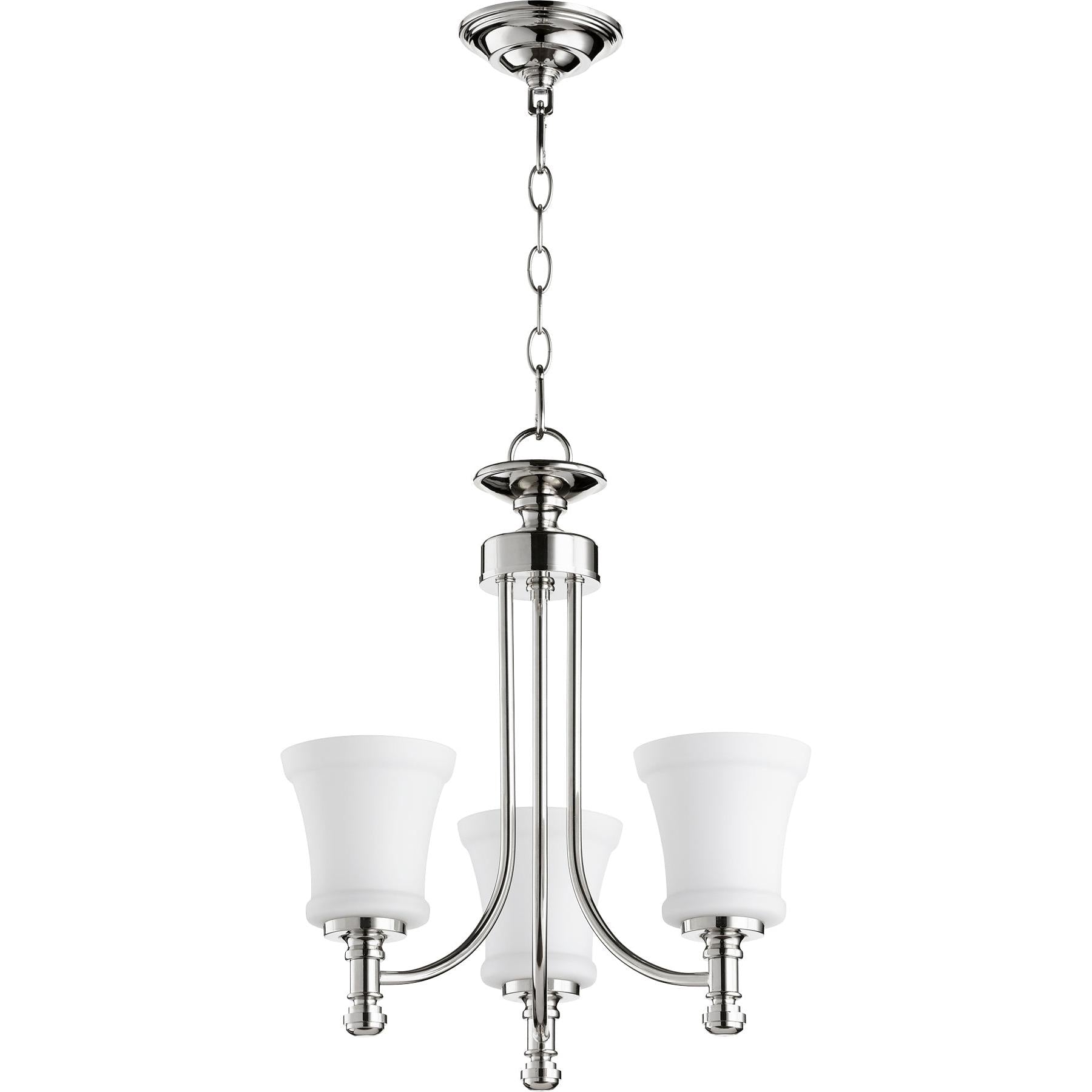 Quorum Rossington 6122-3-62 Chandelier - Polished Nickel