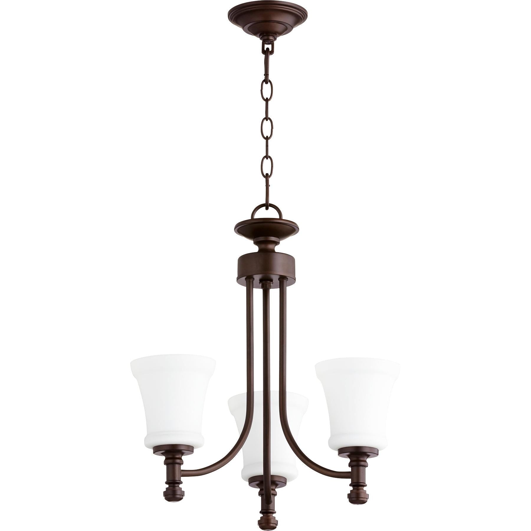 Quorum Rossington 6122-3-86 Chandelier - Oiled Bronze