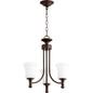 Quorum Rossington 6122-3-86 Chandelier - Oiled Bronze