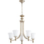 Quorum Rossington 6122-5-60 Chandelier - Aged Silver Leaf