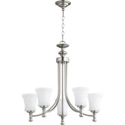 Quorum Rossington 6122-5-65 Chandelier - Satin Nickel