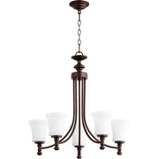 Quorum Rossington 6122-5-86 Chandelier - Oiled Bronze