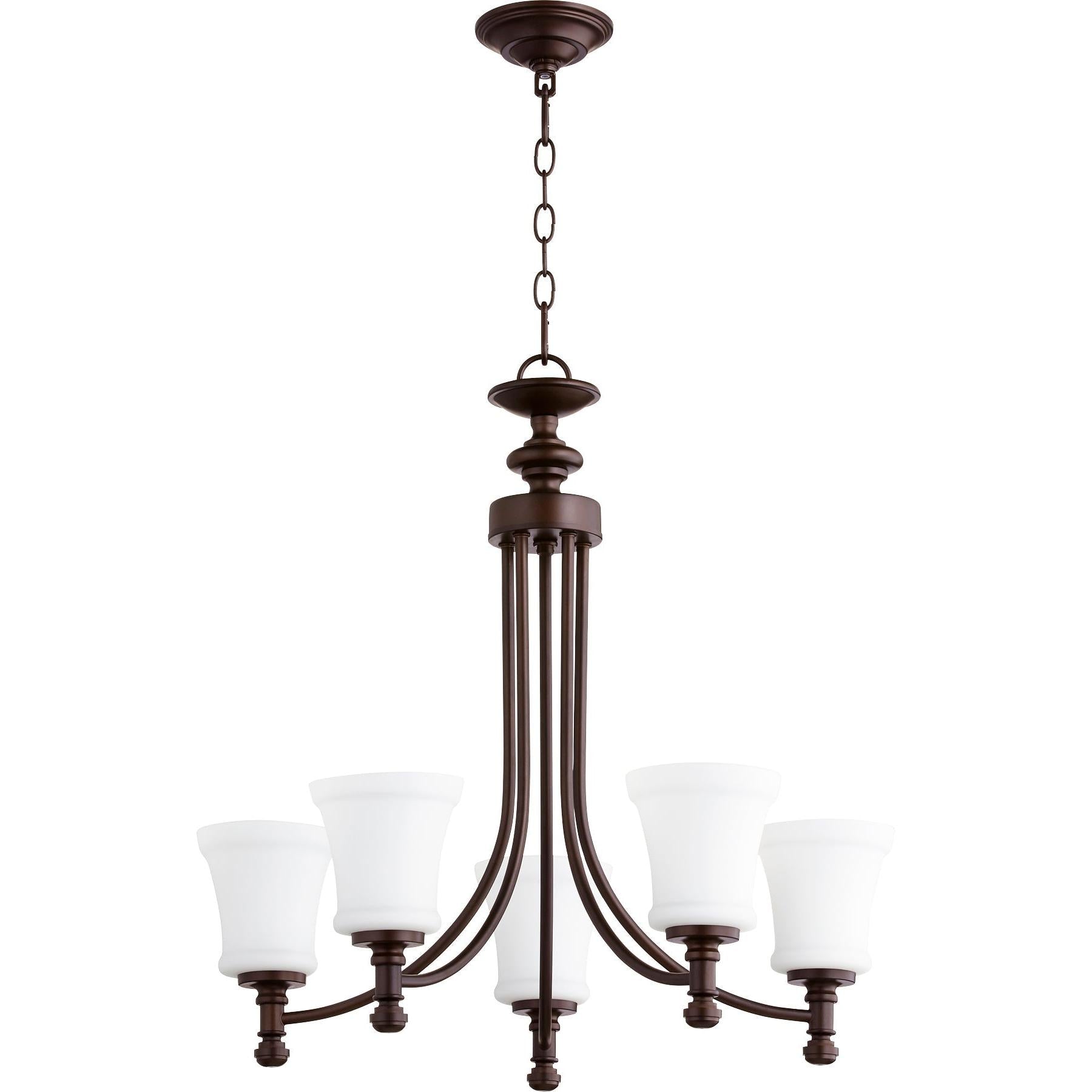 Quorum Rossington 6122-5-86 Chandelier - Oiled Bronze