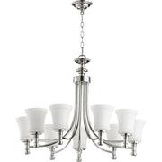 Quorum Rossington 6122-9-62 Chandelier - Polished Nickel