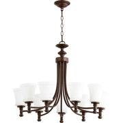 Quorum Rossington 6122-9-86 Chandelier - Oiled Bronze