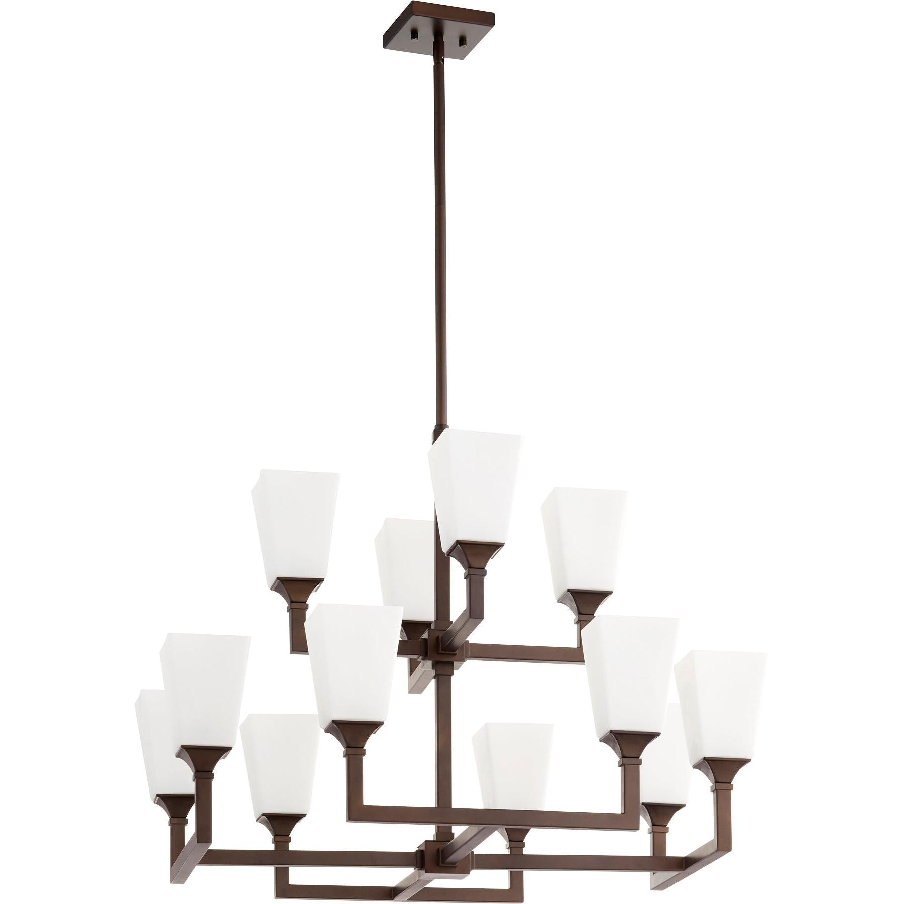 Quorum Wright 6123-12-86 Chandelier - Oiled Bronze