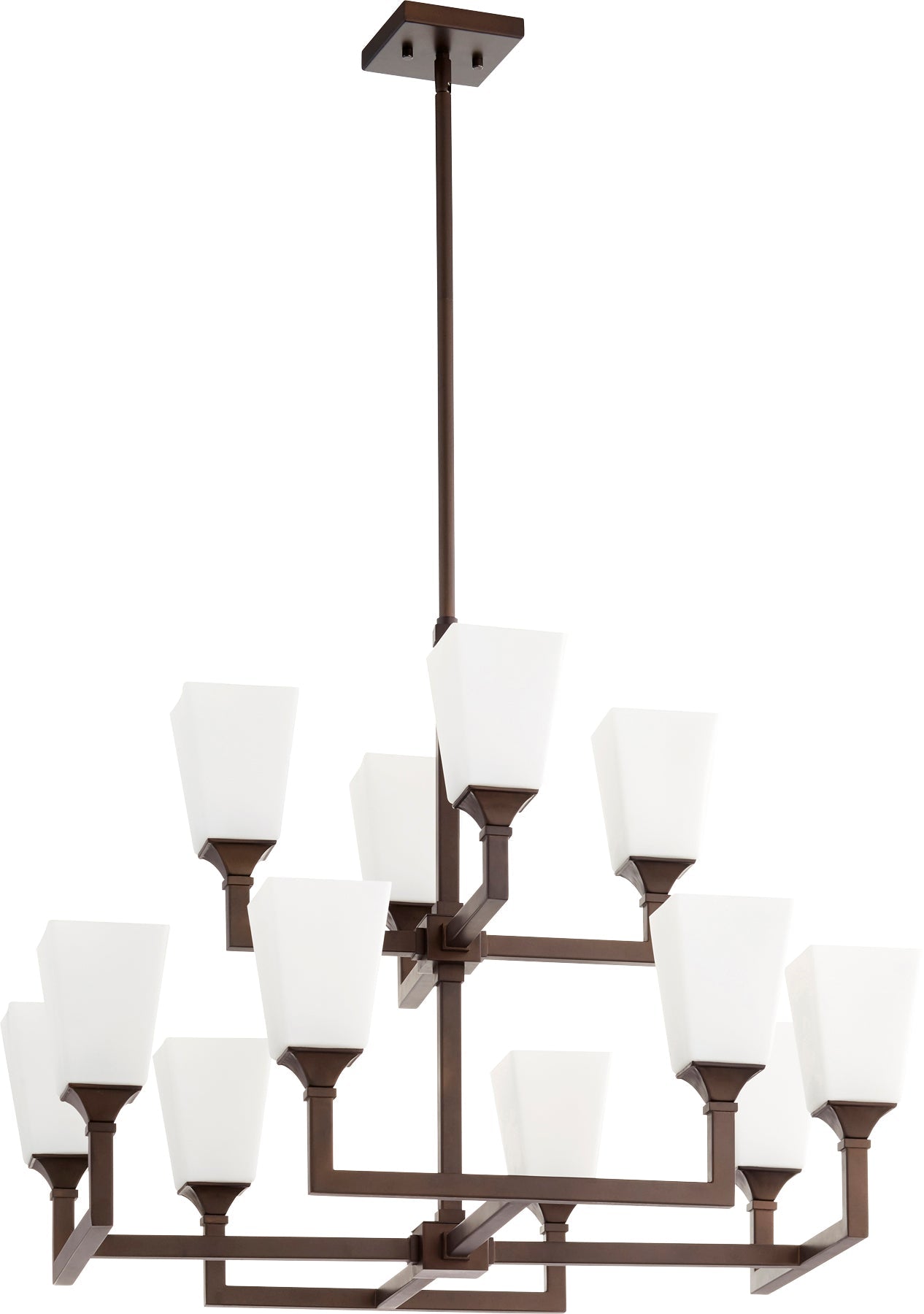 Quorum Wright 6123-12-86 Chandelier - Oiled Bronze