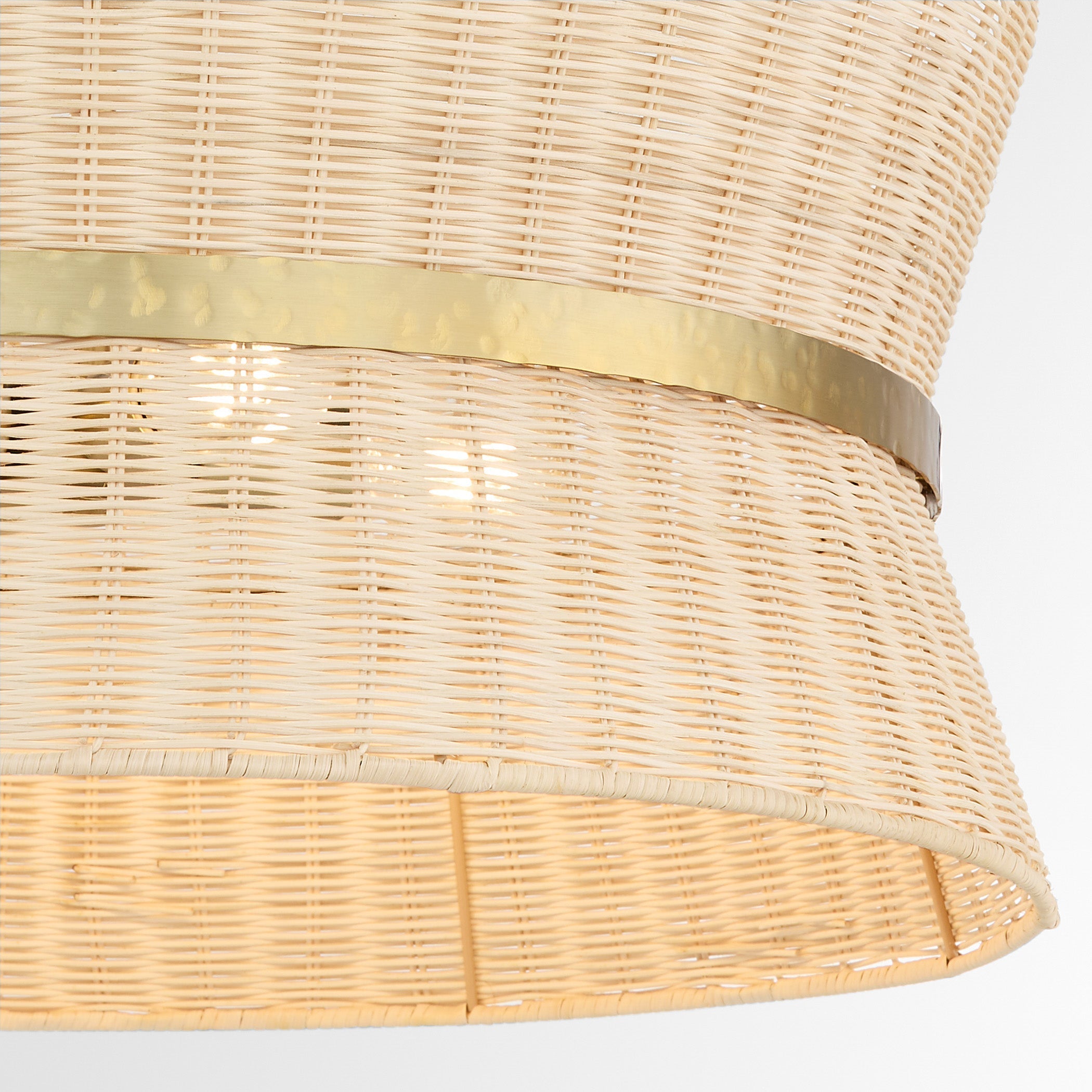 Quorum 6123-4-47 Pendant, UL Damp Rated, Brushed Brass