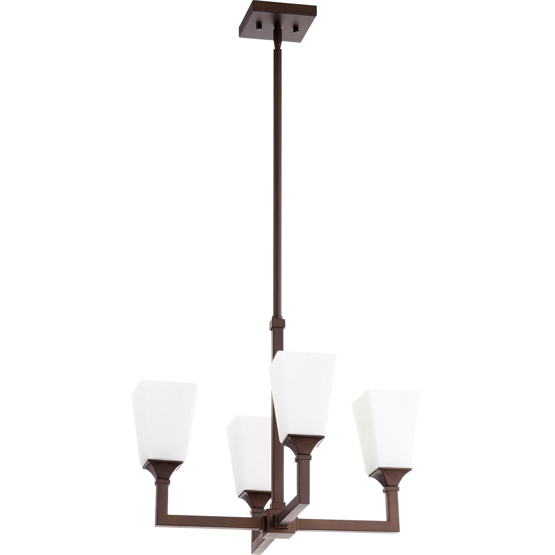 Quorum Wright 6123-4-86 Chandelier - Oiled Bronze
