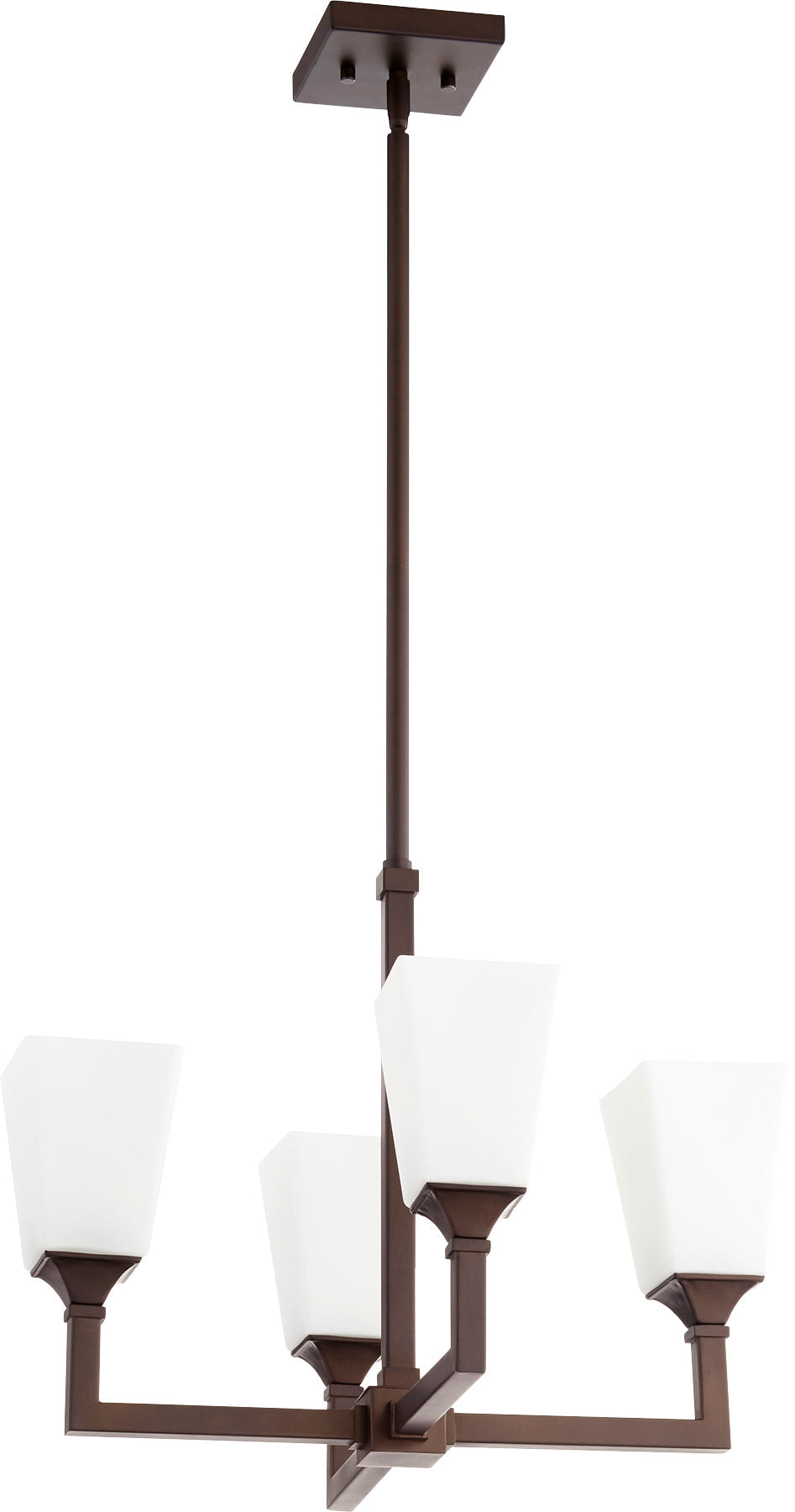 Quorum Wright 6123-4-86 Chandelier - Oiled Bronze