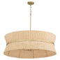 Quorum Fairview 6123-8-47 Pendant, UL Damp Rated, Brushed Brass